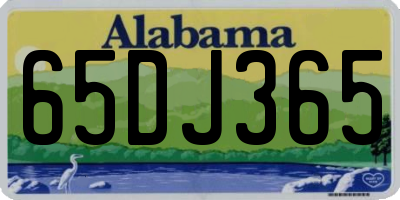 AL license plate 65DJ365