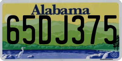 AL license plate 65DJ375