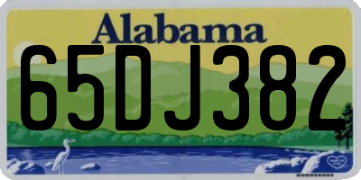 AL license plate 65DJ382