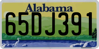 AL license plate 65DJ391