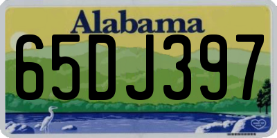 AL license plate 65DJ397