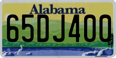 AL license plate 65DJ400