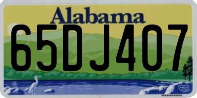 AL license plate 65DJ407