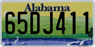 AL license plate 65DJ411