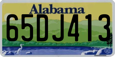 AL license plate 65DJ413