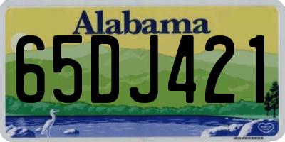 AL license plate 65DJ421
