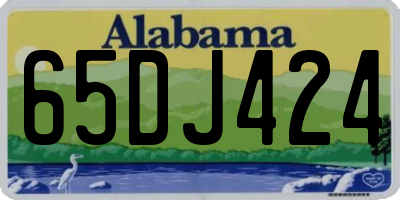 AL license plate 65DJ424