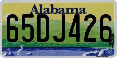 AL license plate 65DJ426