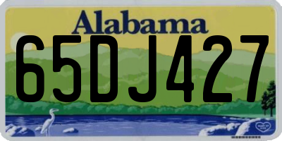 AL license plate 65DJ427