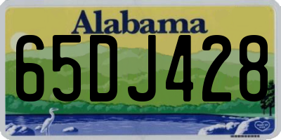 AL license plate 65DJ428