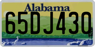 AL license plate 65DJ430