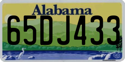 AL license plate 65DJ433
