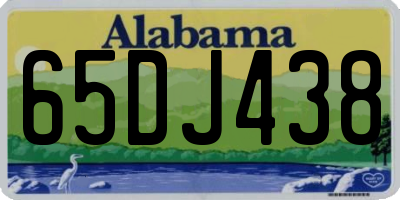 AL license plate 65DJ438