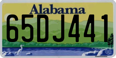 AL license plate 65DJ441