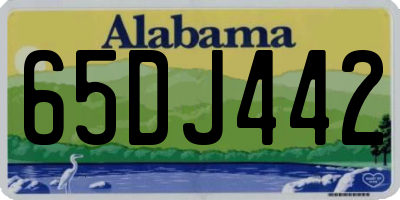 AL license plate 65DJ442