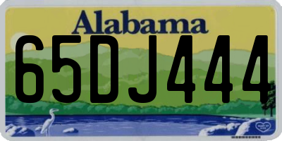 AL license plate 65DJ444