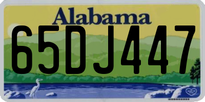AL license plate 65DJ447