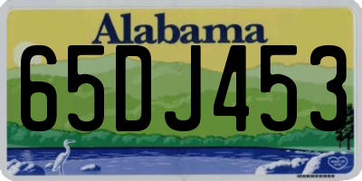 AL license plate 65DJ453