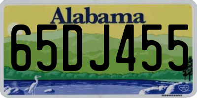 AL license plate 65DJ455