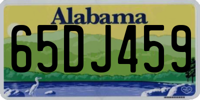 AL license plate 65DJ459