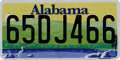 AL license plate 65DJ466