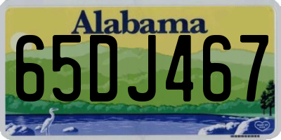 AL license plate 65DJ467