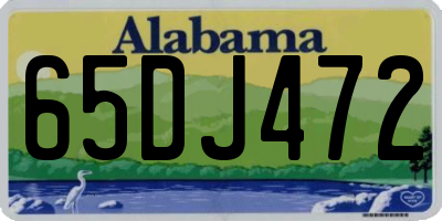 AL license plate 65DJ472