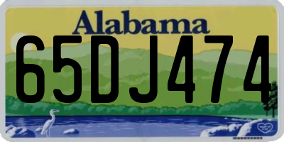 AL license plate 65DJ474
