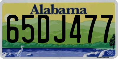 AL license plate 65DJ477