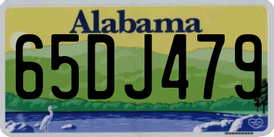 AL license plate 65DJ479