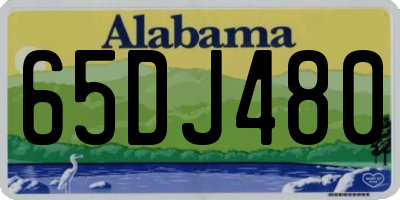 AL license plate 65DJ480