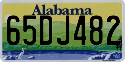 AL license plate 65DJ482