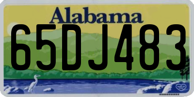 AL license plate 65DJ483