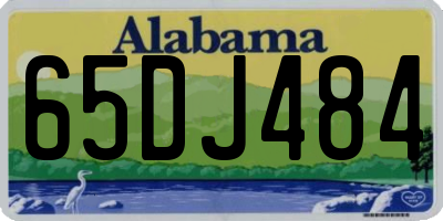 AL license plate 65DJ484