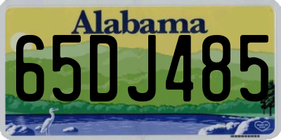AL license plate 65DJ485