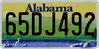 AL license plate 65DJ492