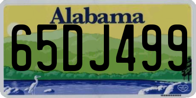 AL license plate 65DJ499