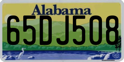 AL license plate 65DJ508