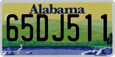 AL license plate 65DJ511