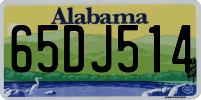 AL license plate 65DJ514