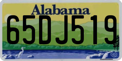 AL license plate 65DJ519