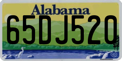 AL license plate 65DJ520