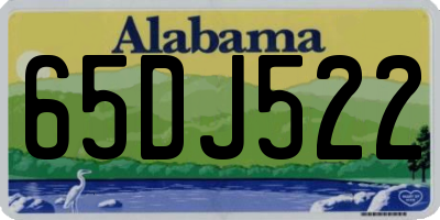 AL license plate 65DJ522