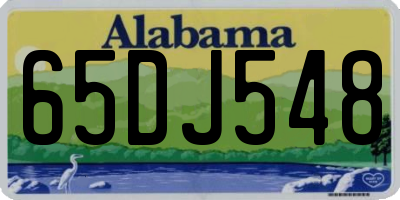 AL license plate 65DJ548
