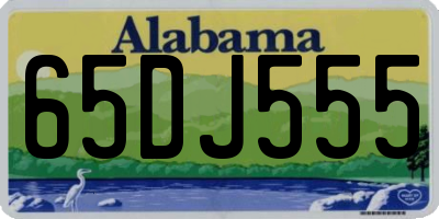 AL license plate 65DJ555