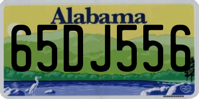 AL license plate 65DJ556