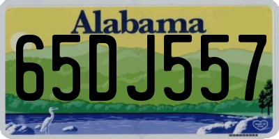 AL license plate 65DJ557