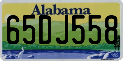 AL license plate 65DJ558