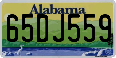 AL license plate 65DJ559