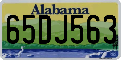 AL license plate 65DJ563